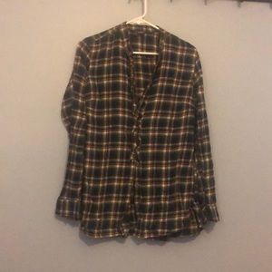 Ruffle Tunic Length Flannel